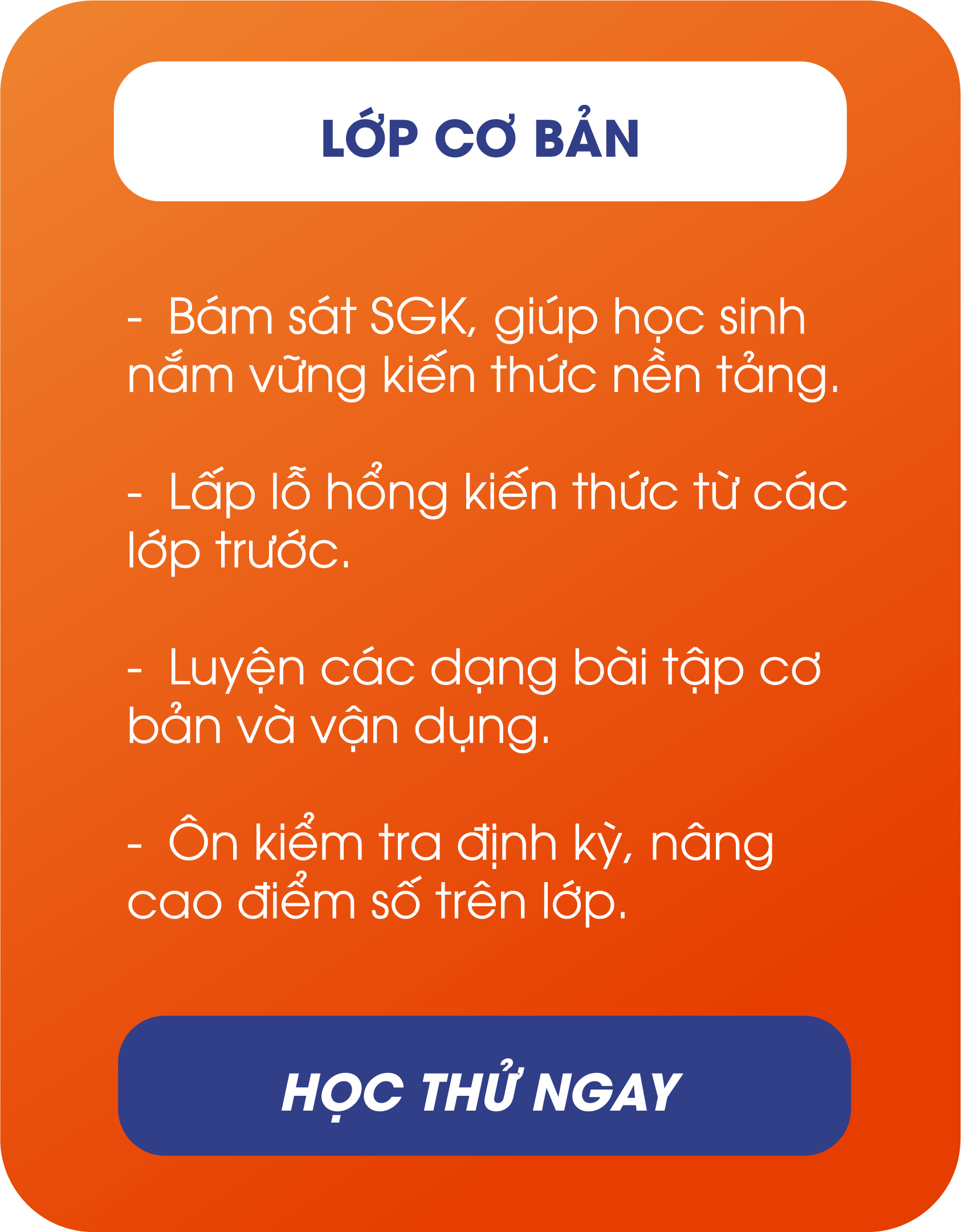 Lộ trình học tập chi tiết cho học sinh THCS và THPT