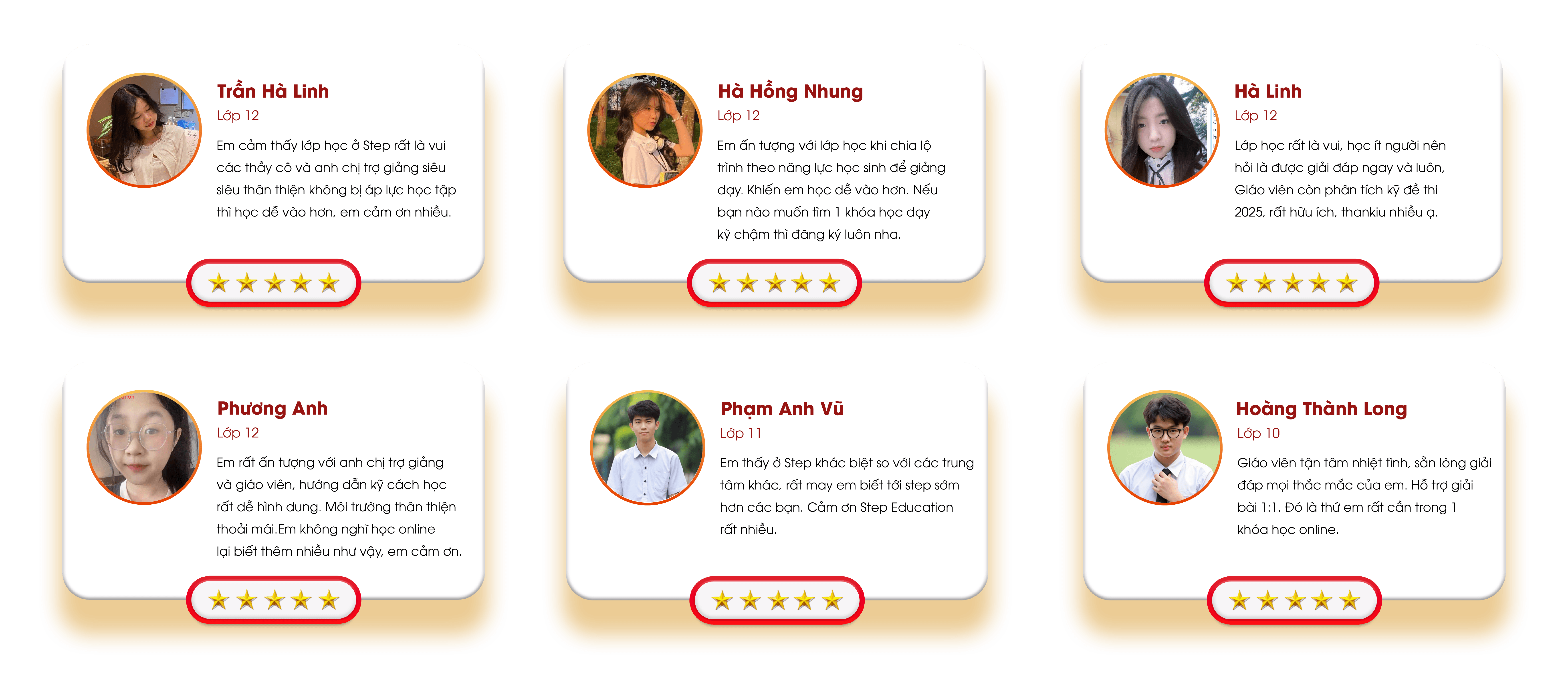 Phản hồi tích cực của học sinh và phụ huynh về Step Education