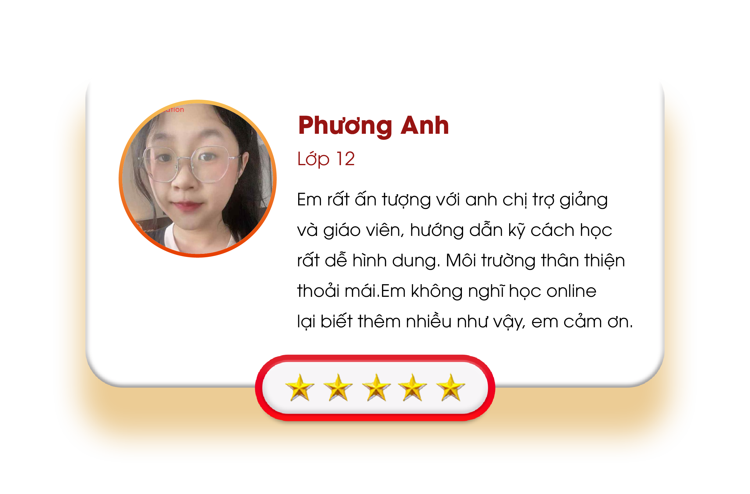 Phản hồi phụ huynh 1 - Hài lòng về chất lượng giảng dạy
